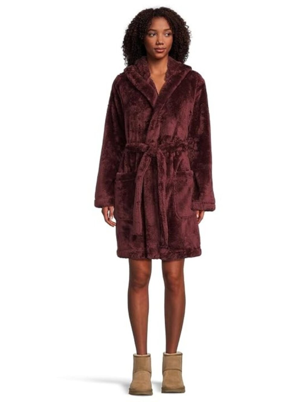 #2460 Ugg Aarti Hooded Fleece Robe
